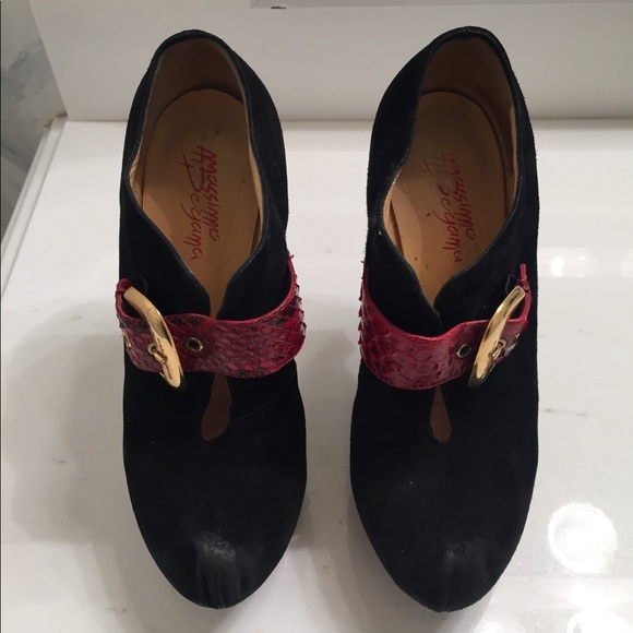 Massimo Dogana Python and Suede Bootie - Picture 2 of 7